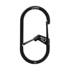 Nite IZE GS2-01-R6 G-Series Dual Chamber Carabiner, Size #2 1-Pack, Black