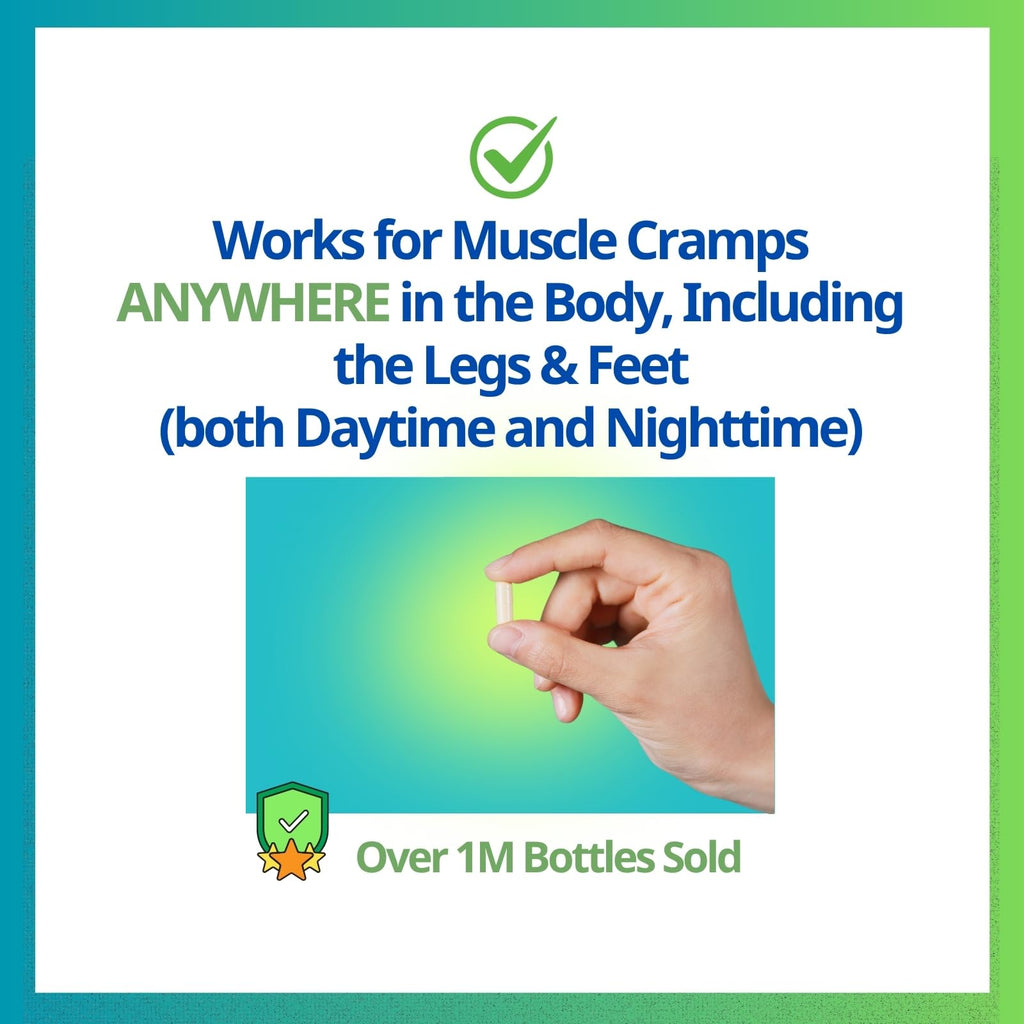 Cramp Defense® Leg Cramps Pills, Organic Magnesium Supplement for Muscles. | High-Absorbing, Non-Laxative, Relief for All Muscle Cramps, Day and Night. 3-6 Month Supply, Made in USA.