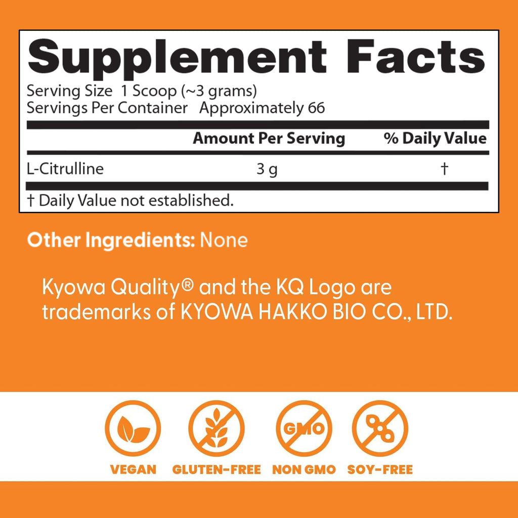 Doctors Best L-Citrulline Powder, Nitric Oxide Metabolism Support, 7 oz