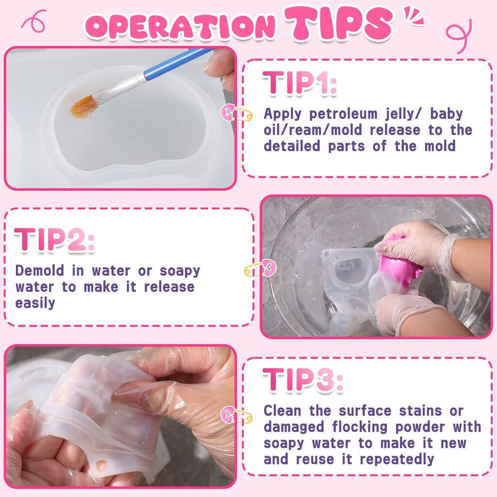 LET'S RESIN Flex Rubber for Taba Squishy Kit, All-in-one Beginner Kit