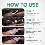 Stencil Stuff Tattoo Stencil Transfer Gel – 4oz Tattoo Stencil Transfer Solution – Vegan-Friendly Stencil Gel – Fast-Drying and Long-Lasting – Clean and Easy Application