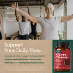 Kidney Cleanse & Detox Support with Cranberry, 60 Vegetarian Capsules | Kidney support supplement with Pacran cranberry, astragalus, uva ursi, nettle, juniper, buchu & urinary tract support