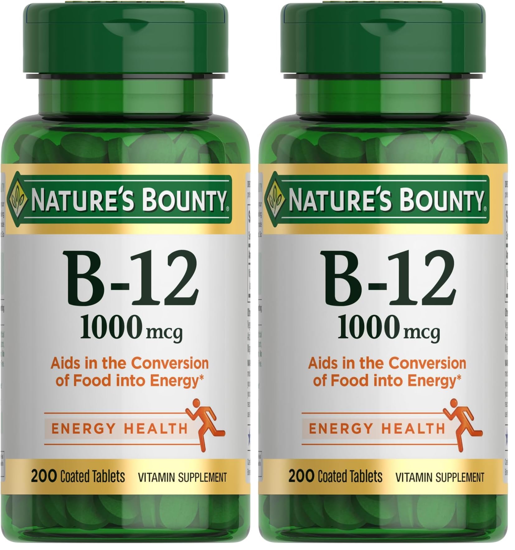 Buy now Vitamin B12 by Nature's Bounty, Vitamin Supplement, Supports Energy Metabolism and Nervous System Health, 1000mcg, 100 Tablets 200 Count (Pack of 2) at indiglob india