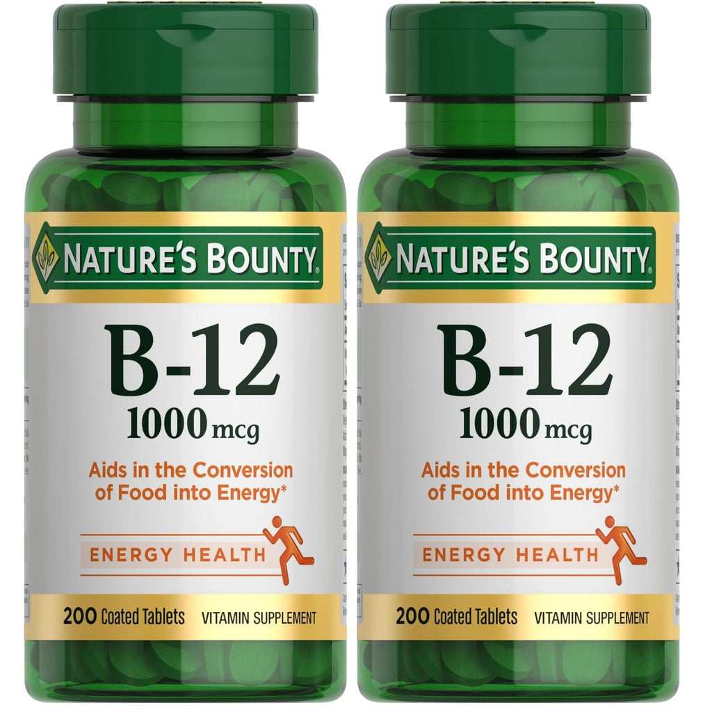 Nature's Bounty Vitamin B12 1000 mcg Supplements, Supports Energy Metabolism, 200 Ct