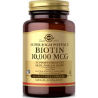 Solgar Biotin 10,000 mcg, 120 Vegetable Capsules - Non-GMO, Gluten Free | Helps Support Hair and Skin - 120 Capsules