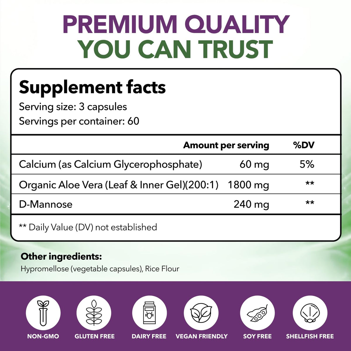 Intimate Rose Aloe Vera Capsules, IC Supplements - Aloe Vera Extract Pills