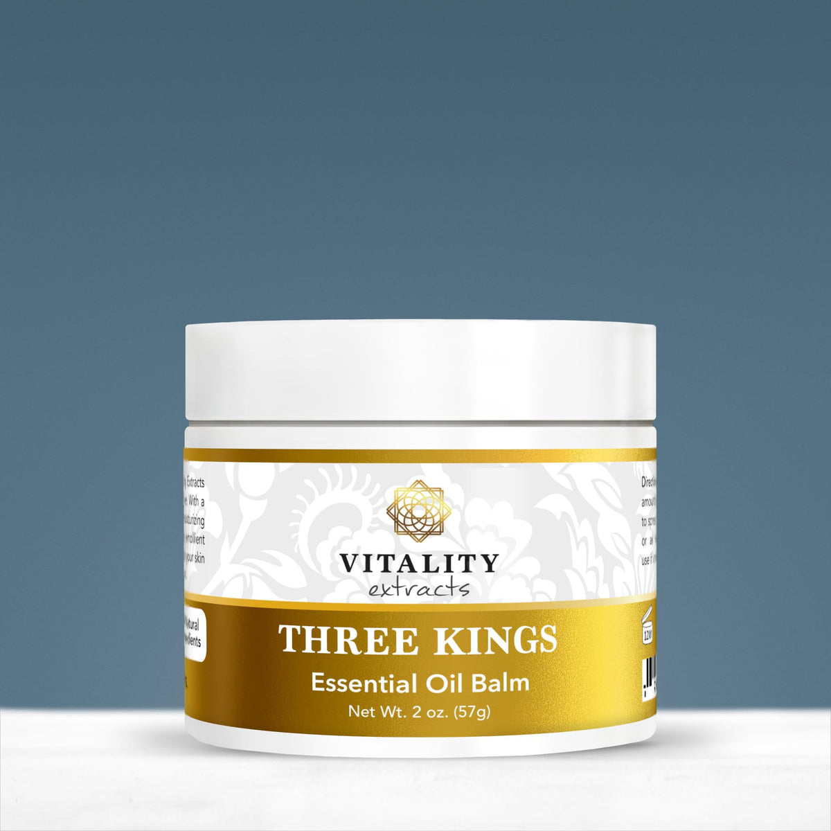 Vitality Extracts Three Kings Balm - 2oz, Frankincense, Myrrh, Sandalwood, Sacred, Ultra-hydration, Relief from Discomfort, Soft Skin