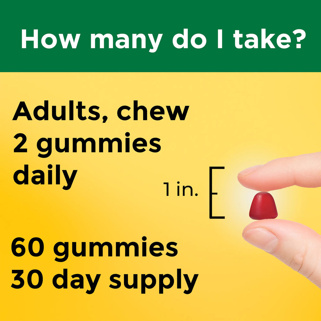 Nature Made Extra Strength Vitamin B12 Gummies 3000 mcg per Serving, 60 Ct | B12 Vitamins for Energy Metabolism Support, Gummy Vitamins for Men and Women, Mixed Berry Flavor, 30 Day Supply