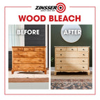 Buy now Zinsser Wood Bleach Kit | Lighten Furniture, Floors, Cabinets, Trim | Removes Red Tone | 2-Step Brightening System | 2-Step 8 fl. oz. Kit (16 fl. oz. Total) at indiglob india