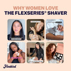 Freebird FlexSeries Electric Razor for Women - Silk Smooth Legs, Body Hair, & Pubic Shaver - for Private Area, Sensitive Skin, Bikini Trimmer