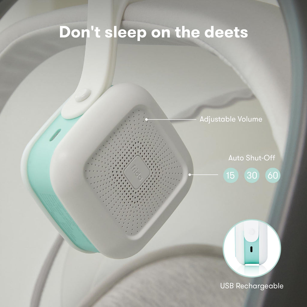 Frida Baby 2-in-1 Portable Sound Machine for Baby + Nightlight, White Noise