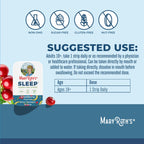 Sleep Dissolving Strips by MaryRuth's | L Theanine | Chamomile Flower | Melatonin 5mg | Valerian Root | Vitamin B6 | Sugar Free | Cranberry Flavor | Vegan | Gluten Free | Dairy Free | 30 Count