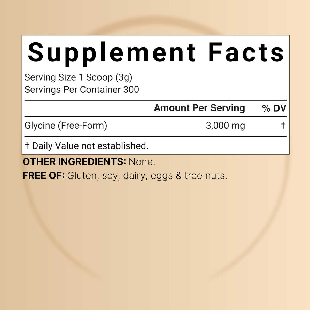 Glycine Powder, 300 Servings (2 lb) – 3,000 mg Free-Form Glycine Per Serving – Unflavored Pure Powder – Non-GMO, cGMP Manufactured
