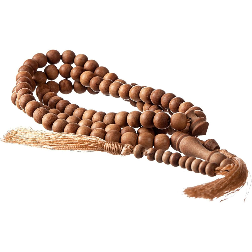 Buy now Sandalwood Tasbih 99 8mm - Islamic Prayer Beads, Tasbeeh, Muslim Rosary, Masbaha, Misbaha, Tesbih, Tespih, Dhikr, Zikr, Sibha, Muslim Mala, Worry Beads, Prayer Counter Default at indiglob india