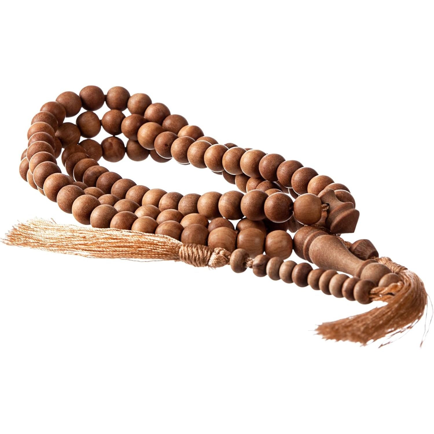 Buy now Sandalwood Tasbih 99 8mm - Islamic Prayer Beads, Tasbeeh, Muslim Rosary, Masbaha, Misbaha, Tesbih, Tespih, Dhikr, Zikr, Sibha, Muslim Mala, Worry Beads, Prayer Counter Default at indiglob india