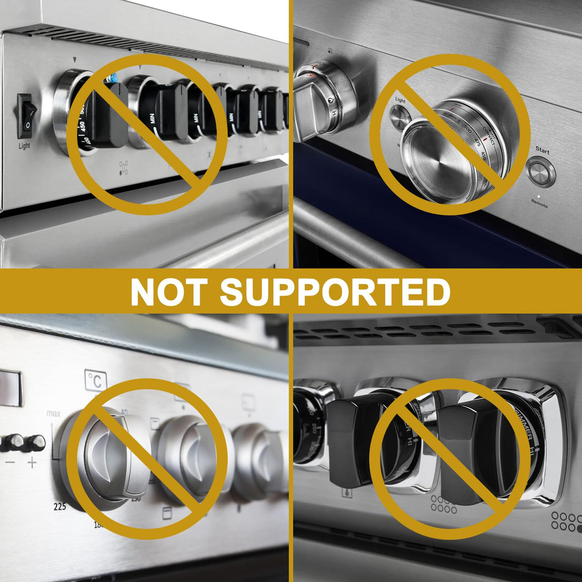 Stove Knob Covers, Universal 5-Pack Gas Stove Knob Covers for Child