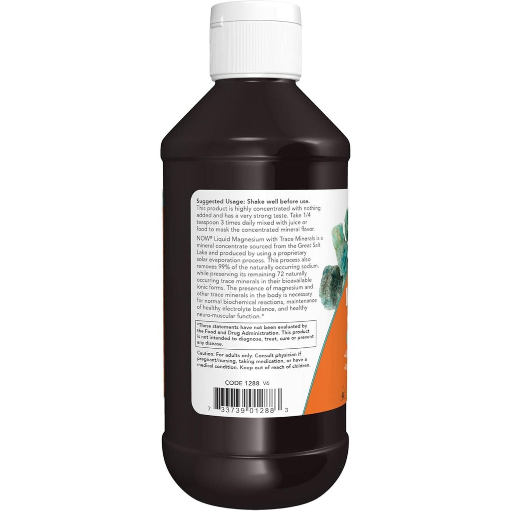 Buy now NOW Supplements, Liquid Magnesium with Trace Mineral, Nervous System Support*, 8-Ounce at indiglob india