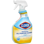 Clorox Disinfecting All Purpose Cleaner, Bleach Free, Crisp Lemon, 32 Fluid Ounces (Pack May Vary)