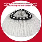 [3 Pack] Mop Replace Heads, Mop Refill Heads Replacements Compatible with O Cedar Spin Mop 1-Tank System- Easy to Replace, Microfiber, Machine Washable