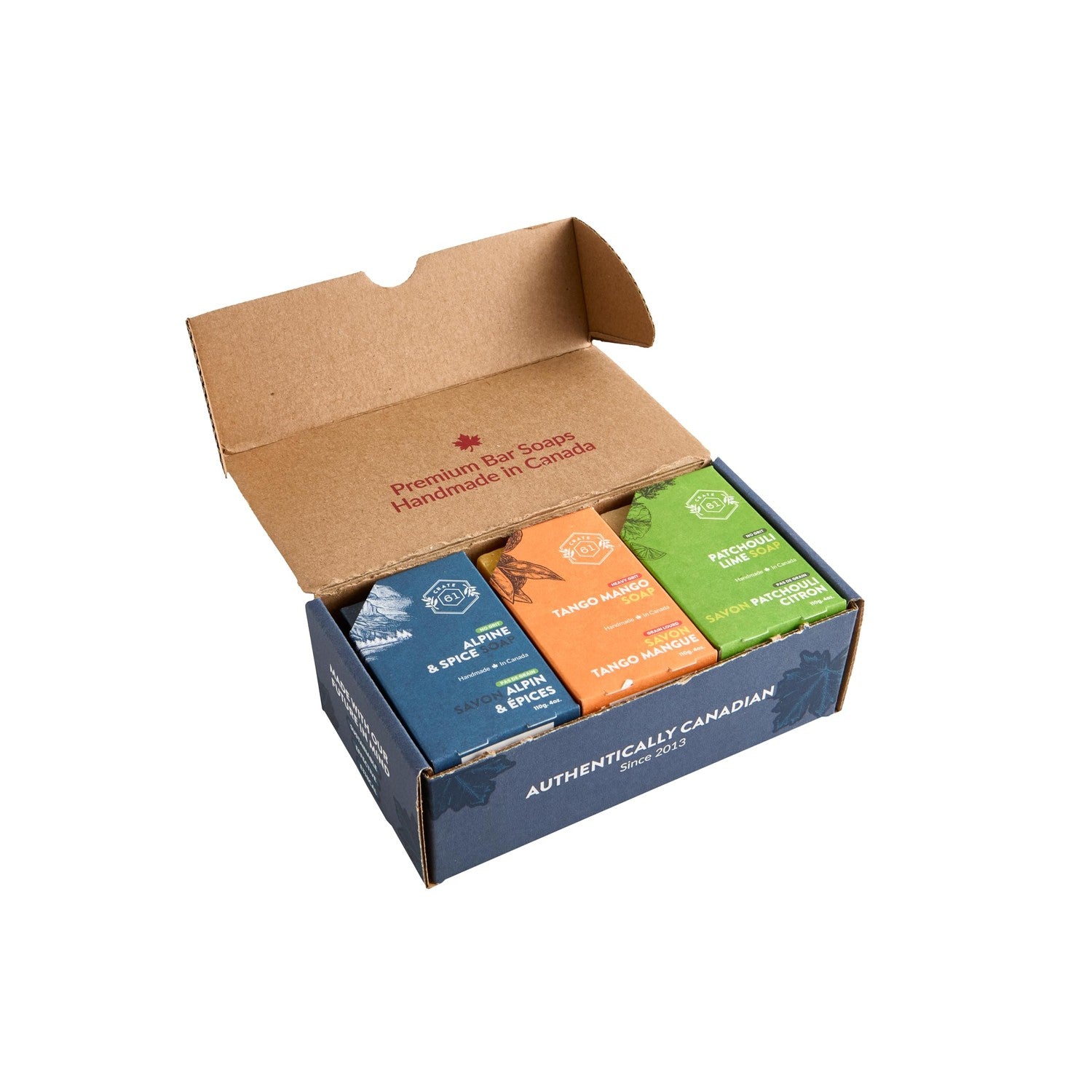 Buy now Crate 61 Organics, Handmade in Canada, Plant Based Cold Process Natural Bar Soap, With Premium Essential Oils, Dry Skin, Pack of 6 (For Him) at indiglob india