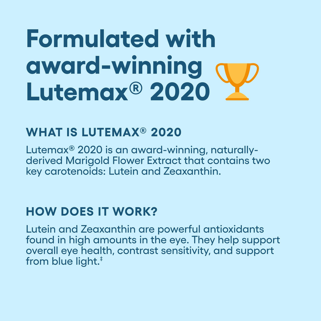 Physician's Choice Eye Health - Lutein, Zeaxanthin & Bilberry Extract - Supports Eye Strain, Dry Eyes, and Vision Health - 2 Award-Winning Clinically Proven Eye Vitamin Ingredients - Carotenoid Blend