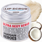 Buy now Handmade Heroes 100% Natural Lip Scrub, Vegan Conditioning Coconut Exfoliator - Gentle Exfoliant, Sugar Polish and Scrubber for Chapped Dry Lips, 1oz (Coconut Sorbet) at indiglob india