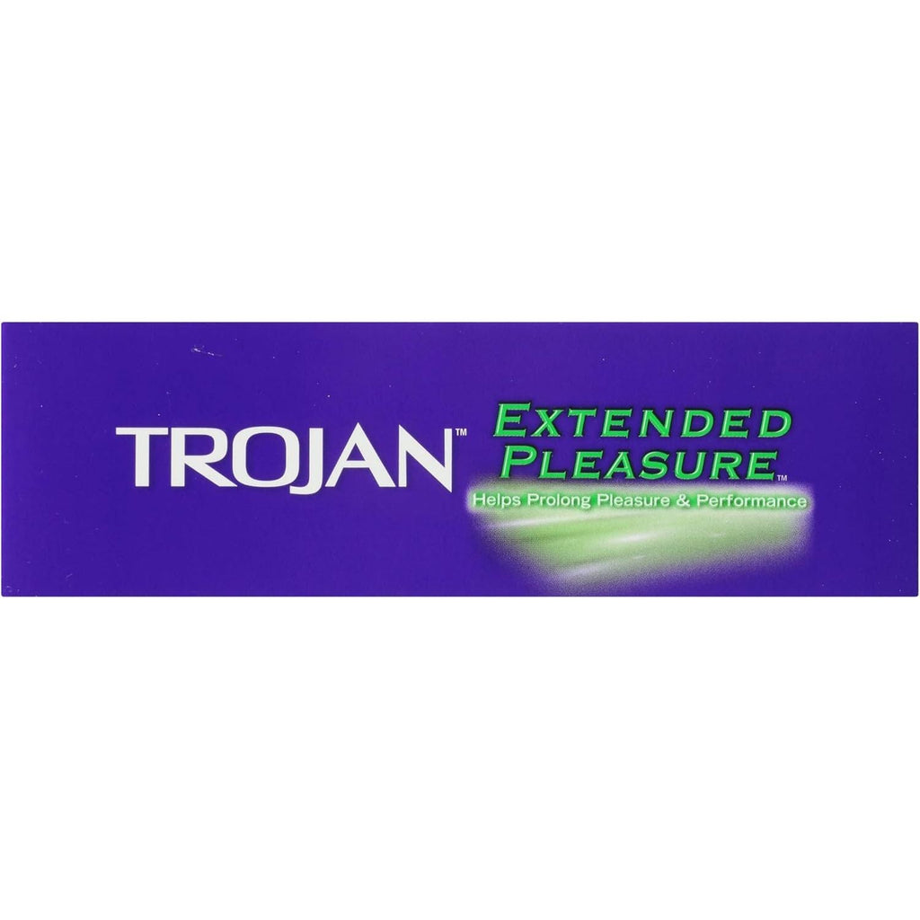 Buy now TROJAN Extended Pleasure Condoms, TROJAN Condoms, 12 Count at indiglob india