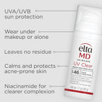 Buy now EltaMD UV Clear Face Sunscreen SPF 46, Oil-Free Sunscreen with Zinc Oxide, Dermatologist Recommended at indiglob india