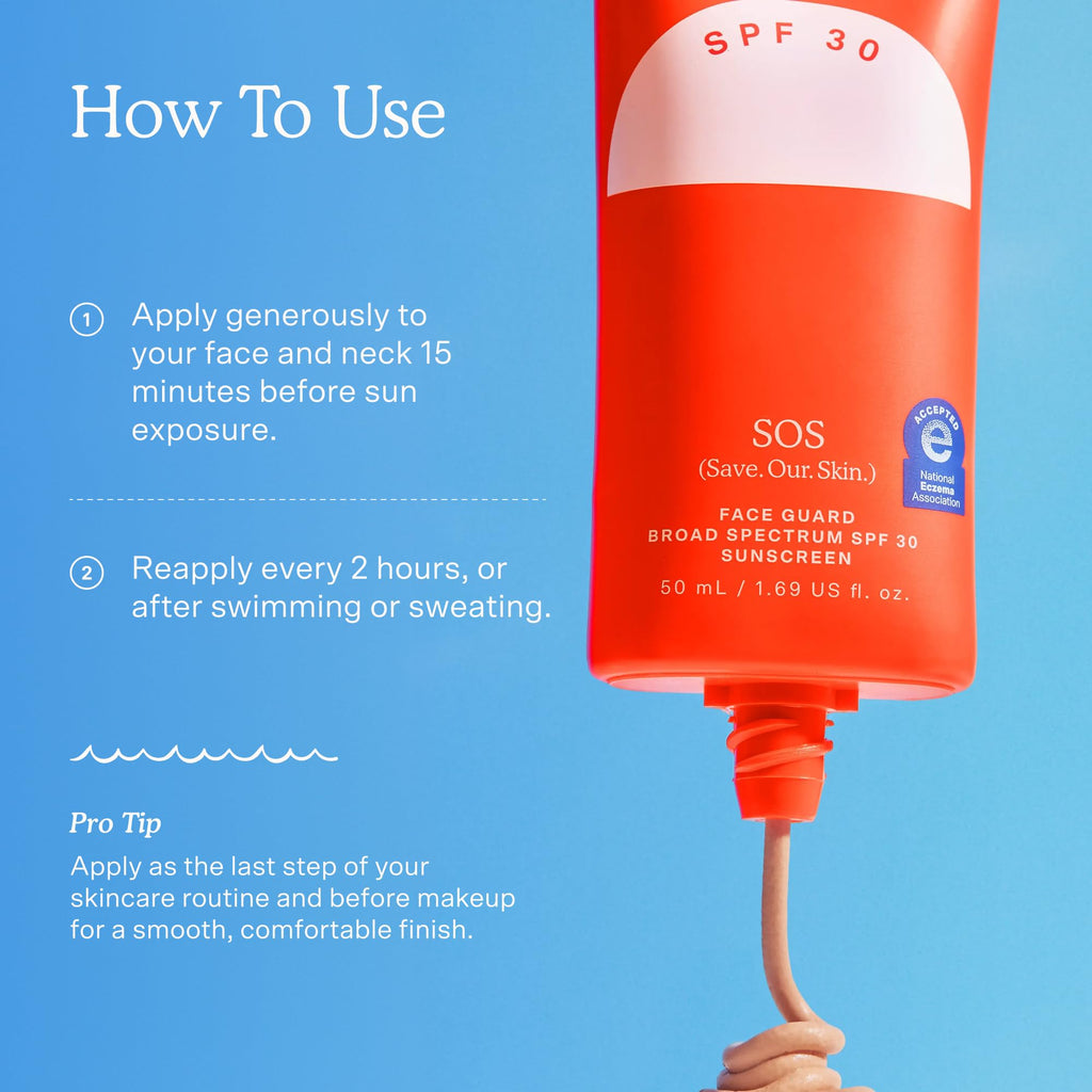 Tower 28 SOS FaceGuard SPF 30 Zinc Oxide Face Sunscreen (2.3 oz)