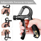Hand Grip Strengthener Kit 5 Pack Adjustable Finger Forearm Hand Exerciser