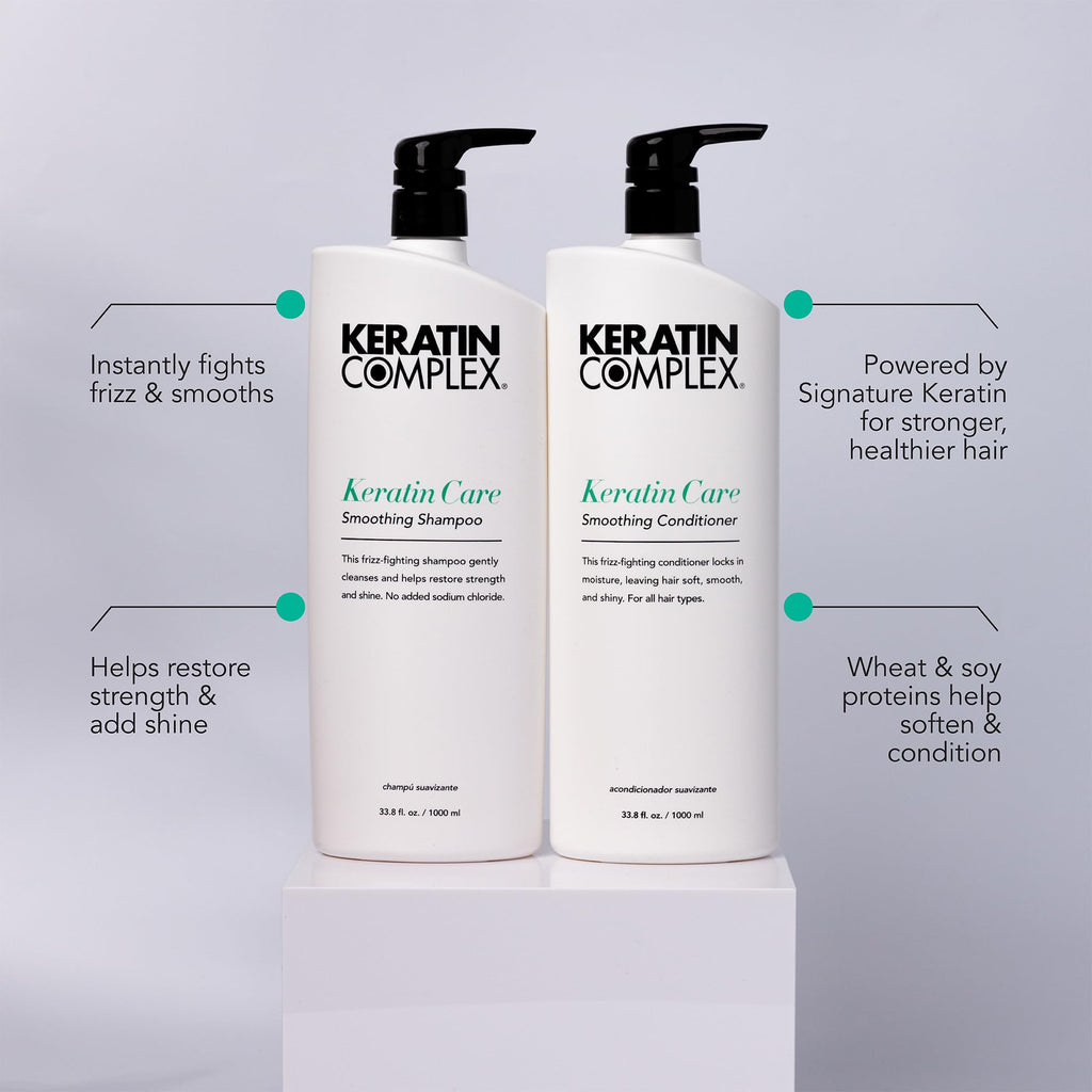 Keratin Complex - Keratin Care Smoothing Shampoo & Conditioner Duo - 33.8 fl oz Each