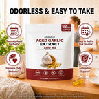 Aged Garlic Extract - 7500mg Odorless 300 Softgels, 2 Years Matured