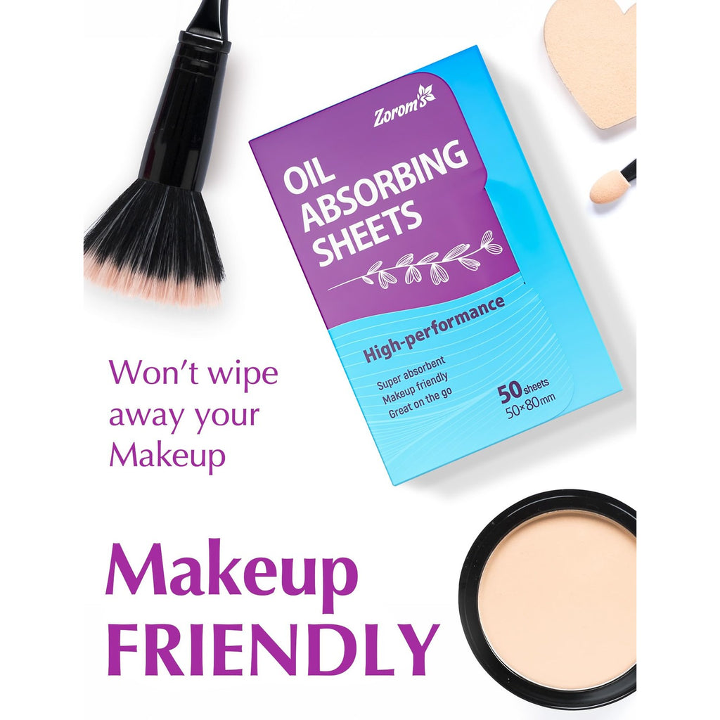 High-Performance Oil Absorbing Sheets for Face – 6pk/300 - Makeup Friendly | Blotting Papers for Oily Skin - Oil Control Film - Skin Friendly - Perfect for Keeping in Purse - Unisex - Gteat on the Go