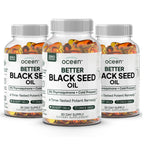 Organics Ocean Better Black Seed Oil Cold Pressed - Pure Nigella Sativa Oil for Immune Support - 5% Thymoquinone - Support Memory, Vitality, and Cellular Health