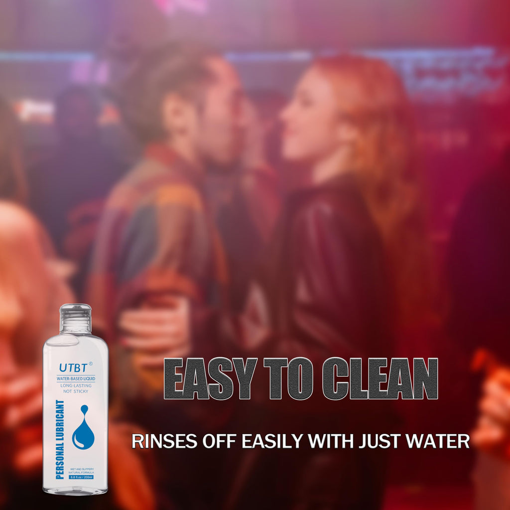 Water Based Lube Personal Lubricants,Sex Lube Toy Friendly Natural Feeling Lube for Women Men and Couples Non-Staining 6.8 Fl Oz