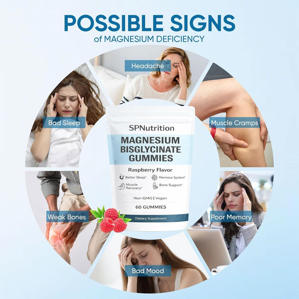 Spnutrition Magnesium Bisglycinate Gummies – Chelated Magnesium Supplement (2)