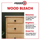 Buy now Zinsser Wood Bleach Kit | Lighten Furniture, Floors, Cabinets, Trim | Removes Red Tone | 2-Step Brightening System | 2-Step 8 fl. oz. Kit (16 fl. oz. Total) at indiglob india
