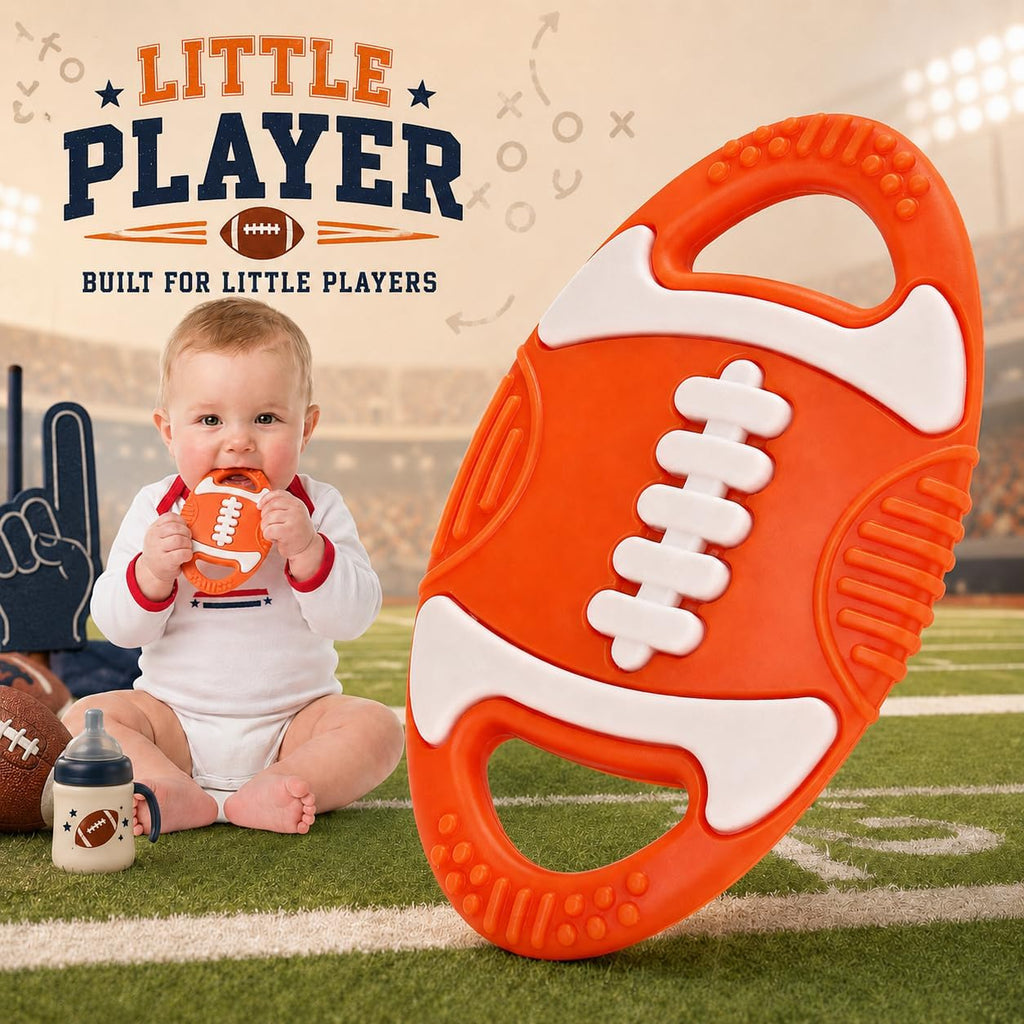 Baby Teething Toys Silicone Baby Football-Themed Teether Over 3 Months