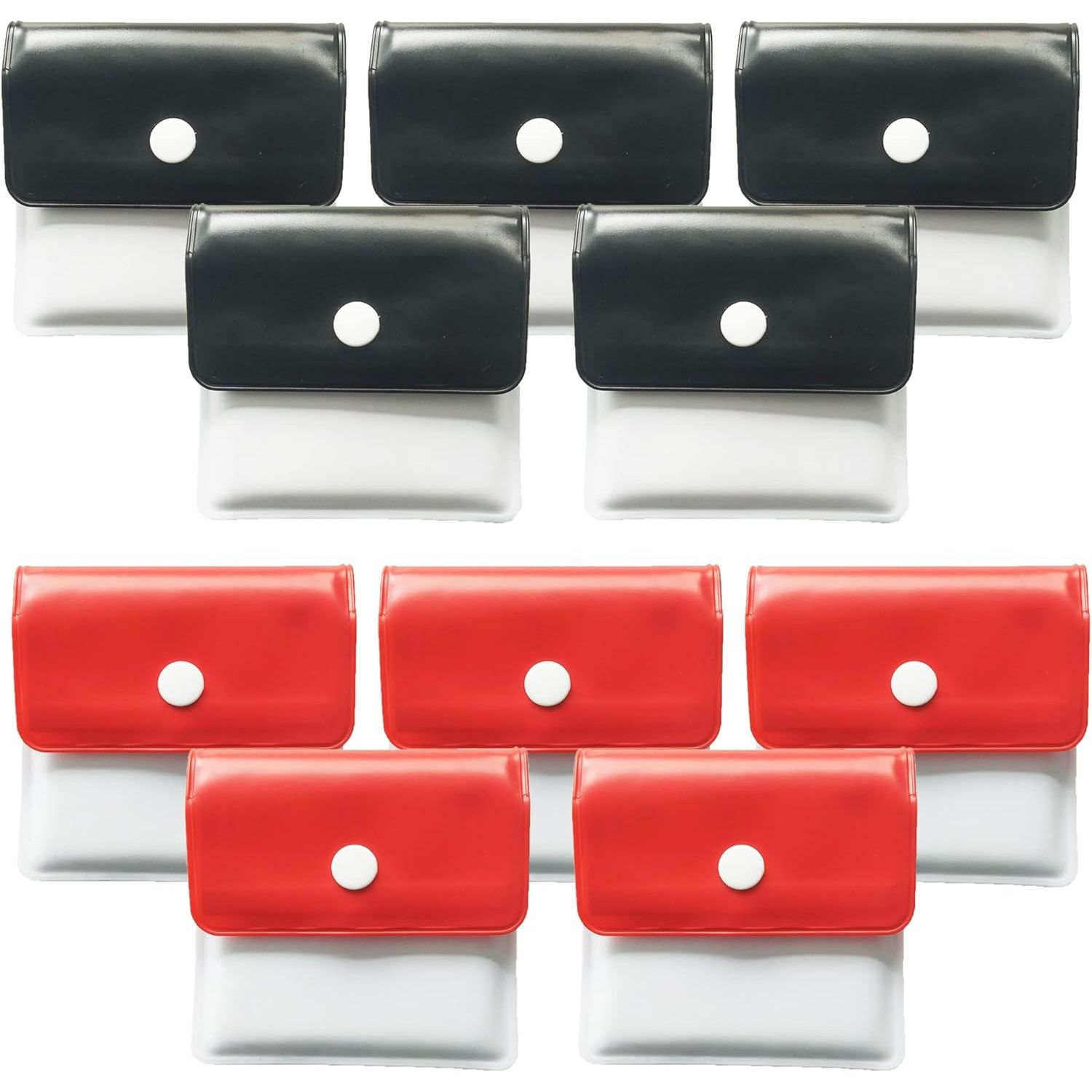 Buy now Pocket Ashtray Pouch- Fireproof PVC-Odor free-Portable Compact- Assorted Color- pack of 4 Pack of 10(5 black+5 red) at indiglob india