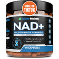 2010 MG NAD+ Supplement- Nicotinamide Riboside, Resveratrol, Quercetin & BioPerine® (High Absorption)- Natural NAD Booster for Anti-Aging, Cellular Energy, Skin- For Women & Men- 90 V Capsules