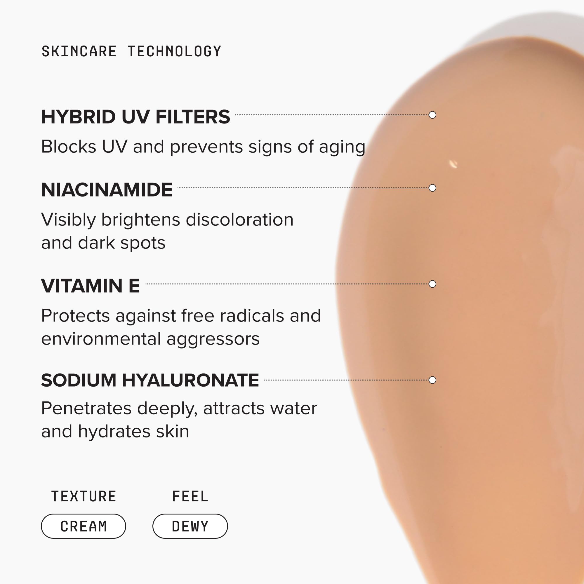 DRMTLGY Universal Tinted Moisturizer SPF 46, Dewy Tinted Sunscreen