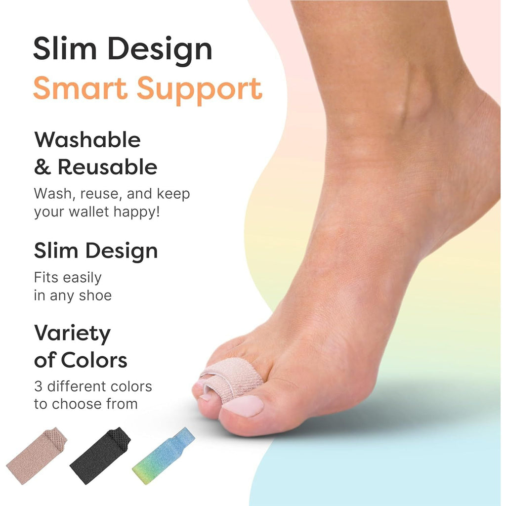 Buy now ZenToes Hammer Toe Corrector for Women & Men - Reusable Fabric Buddy Wraps for Broken Toes - Cushioned Toe Splint for Protection & Recovery & Hammertoe Straightener - 4 Count (OSFM, Beige) at indiglob india