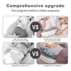Chilling Home Portable Pregnancy Pillow, W Shaped Pregnancy Wedge Pillow