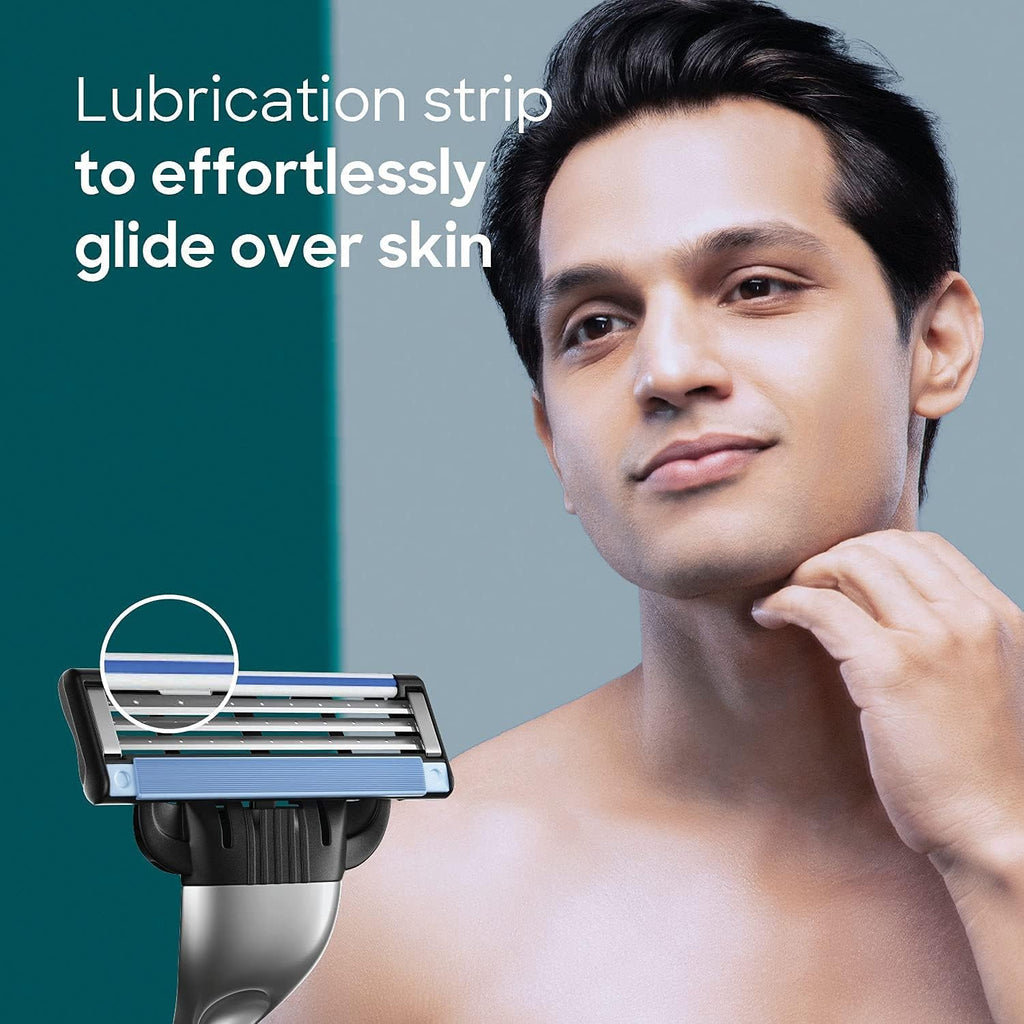 Buy now MACH 3 - Handle w/1 Cartridge & Turbo REFILLABLE Razor at indiglob india