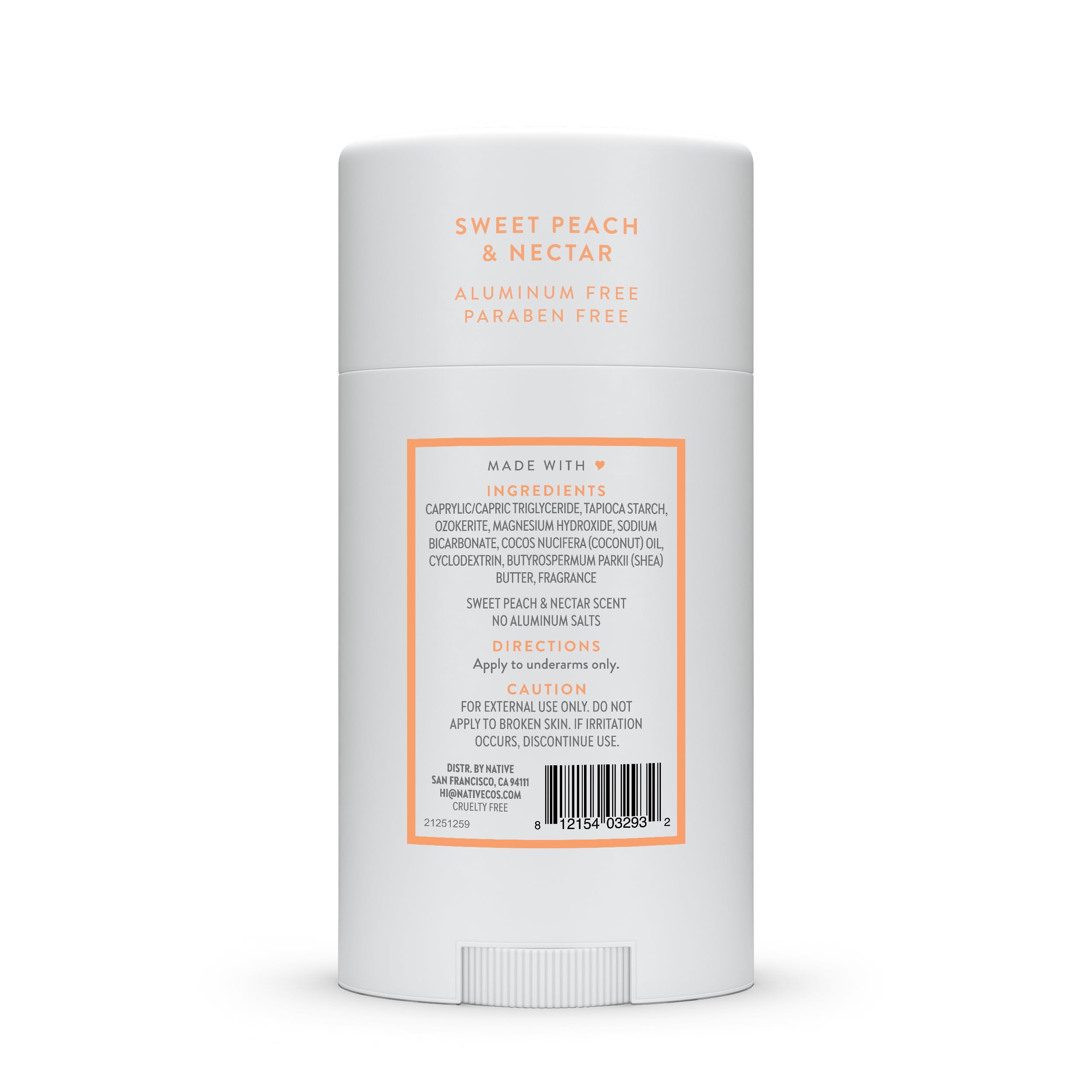 Buy now Native Deodorant | Natural Deodorant Seasonal Scents for Women and Men, Aluminum Free with Baking Soda, Probiotics, Coconut Oil and Shea Butter | Sweet Peach & Nectar at indiglob india