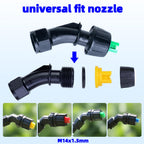 110° Flat Fan Spray Nozzles, 7PCS 0.1–0.6mm Sprayer Nozzle Tips