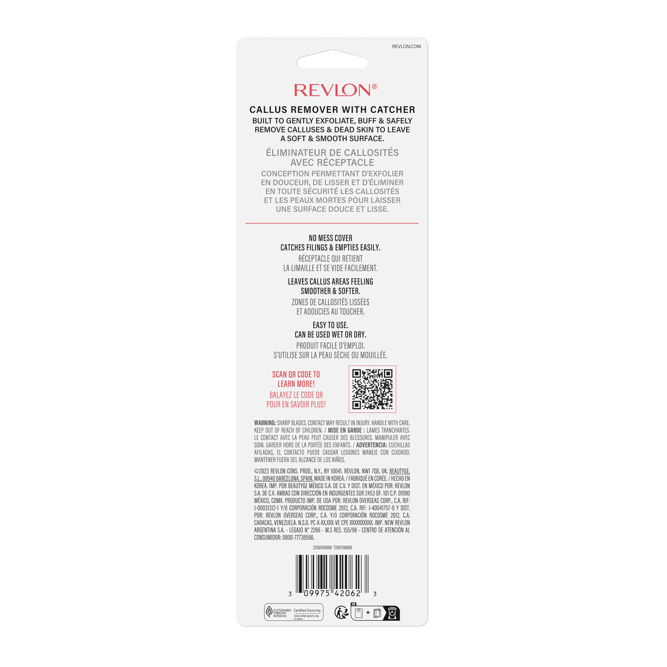 Buy now Revlon Callus Remover, Foot File for Wet or Dry Skin, Pedicure Tools,Gently Removed Callus and Dead Skin, Easy to Use (Pack of 1) at indiglob india