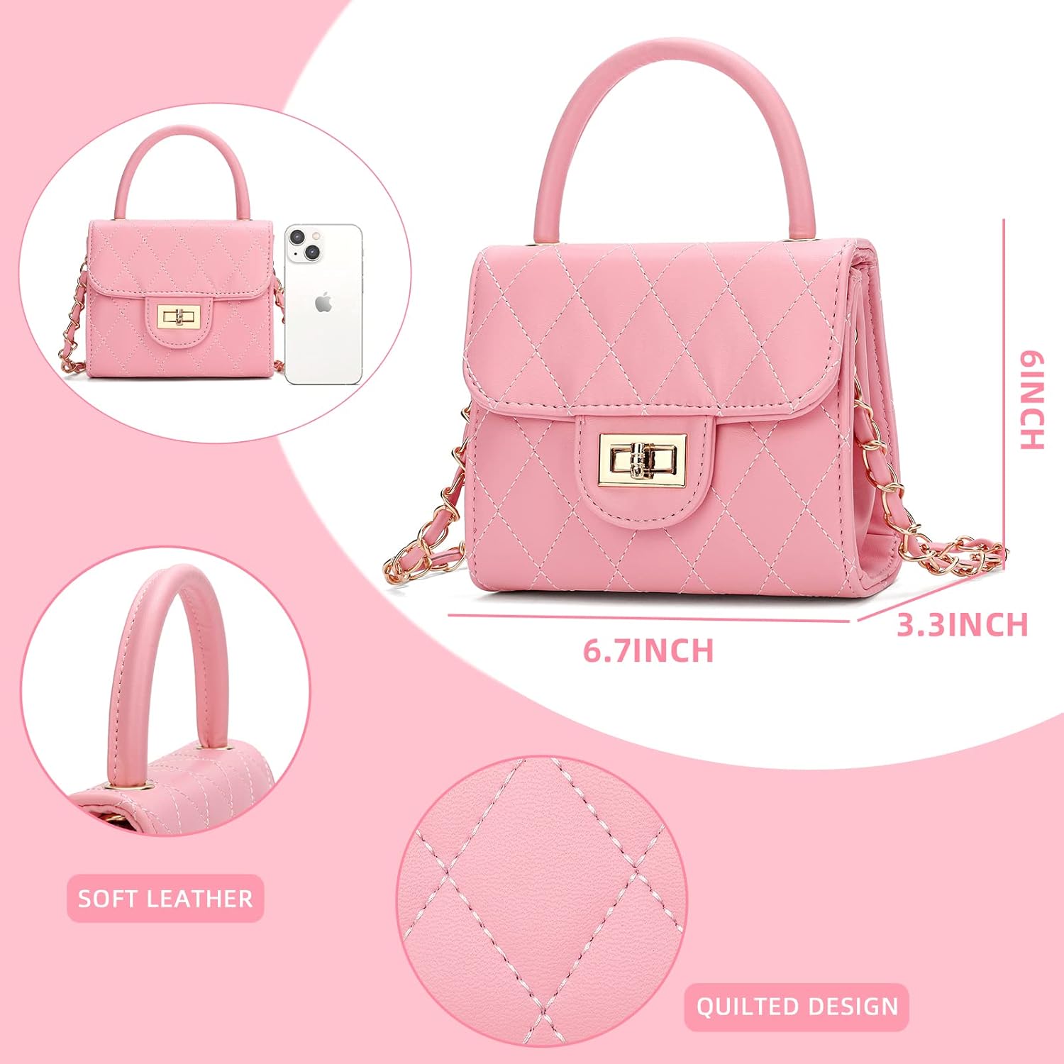 Buy now Little Girl Purse Toddler Purse Childrens Purses for Girls (Pink) at indiglob india