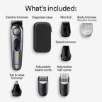 Buy now Braun All-in-One Style Kit Series 7 7410, 8-in-1 Trimmer for Men with Beard Trimmer, Body Trimmer for Manscaping, Hair Clippers & More, Sharpest Blade, 40 Length Settings, Waterproof at indiglob india