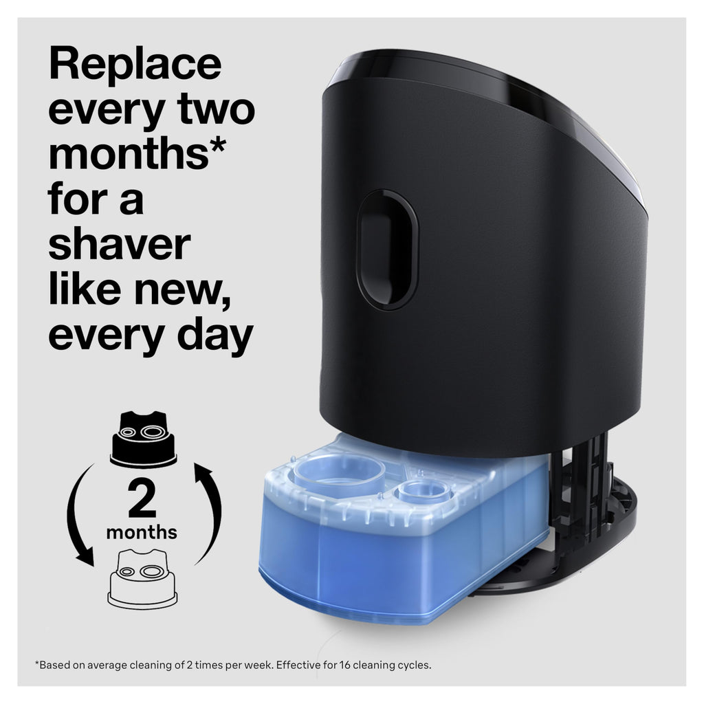 Braun Clean & Renew Refill Cartridges CCR, Replacement Shaver Cleaner Liquid Solution for Clean&Charge System, Pack of 10
